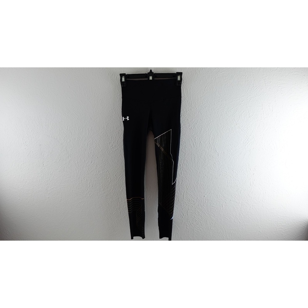 Under Armour ColdGear Reactor Graphic Leggings Womens XS Black‎